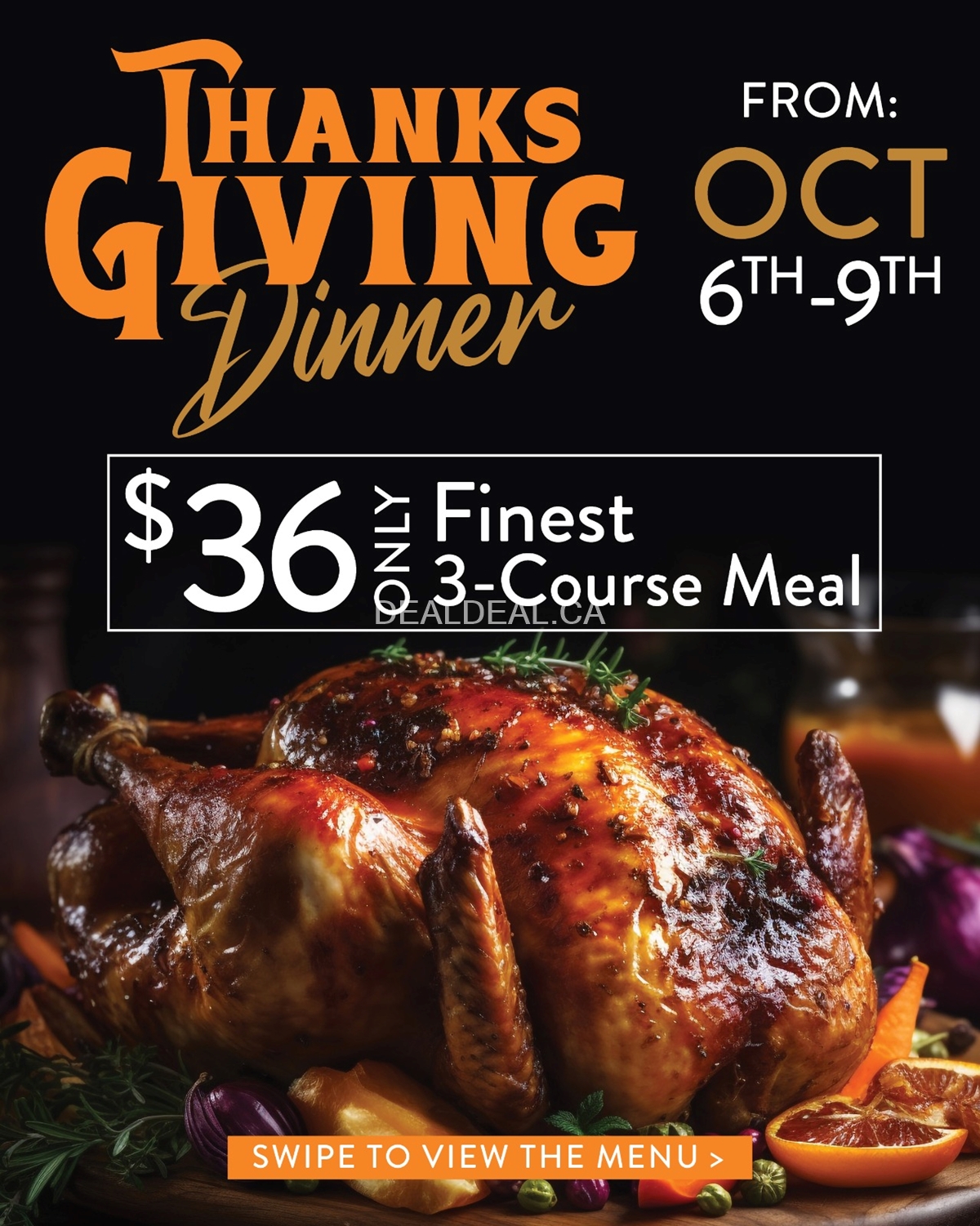 Thanksgiving Menu at Piper Arms image 1