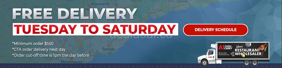FREE Delivery Tuesday to Saturday