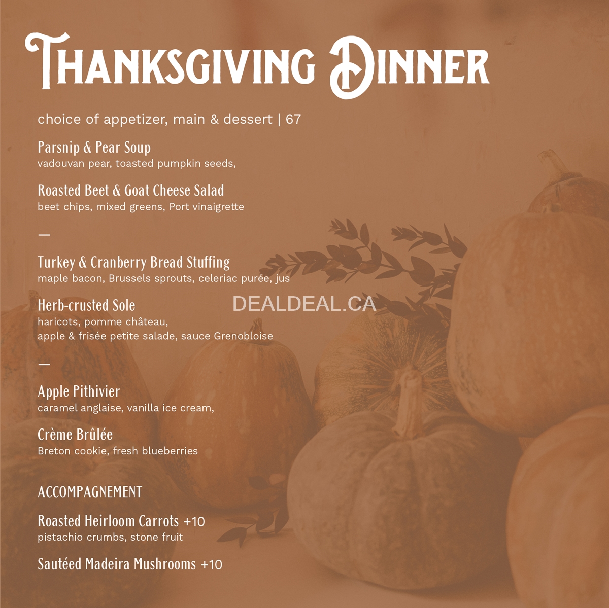 Thanksgiving Dinner at Maison Selby