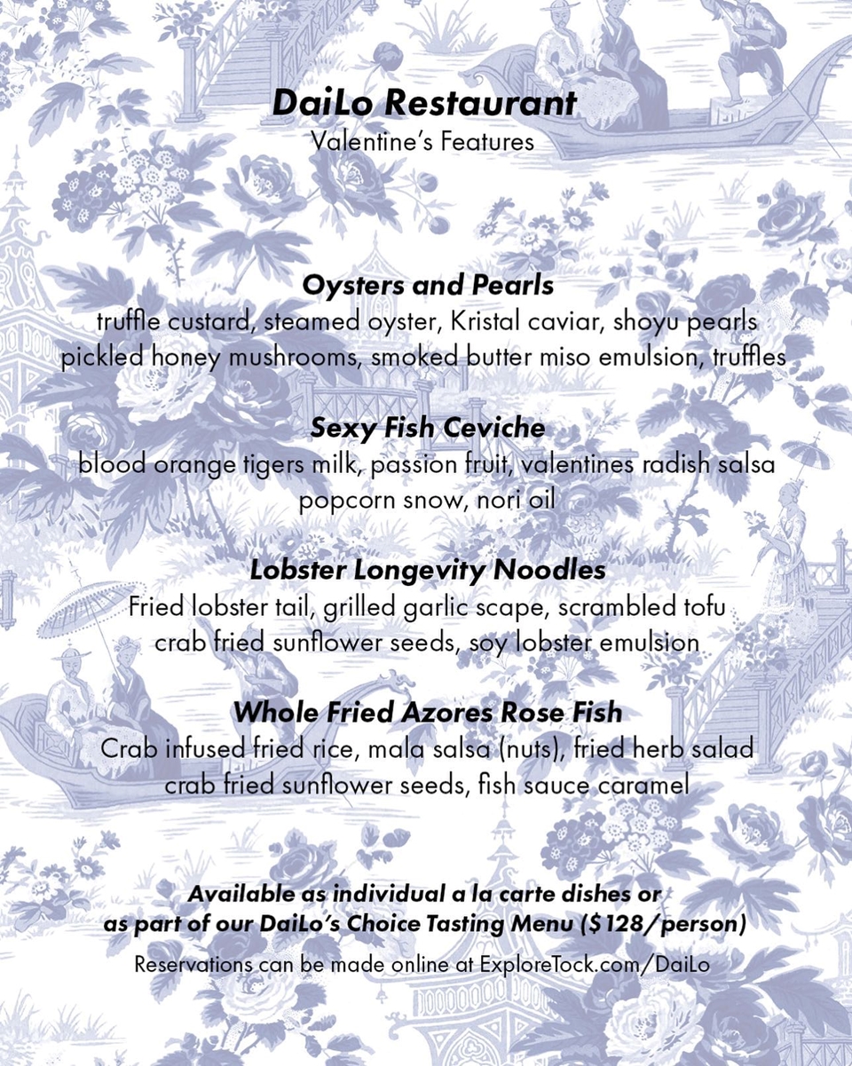 Valentine’s Menu