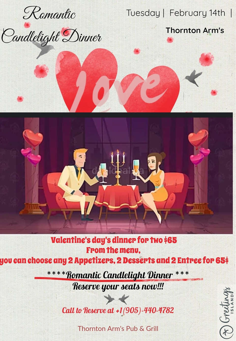 Valentine's Day Dinner for Two