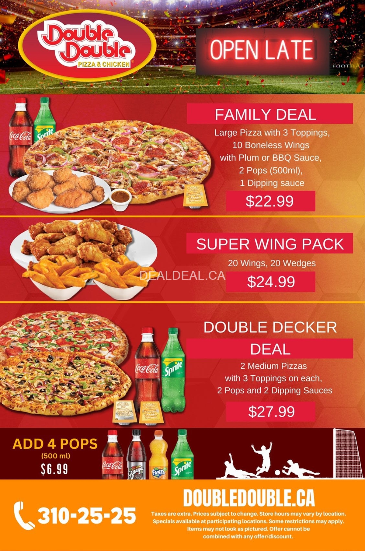 Latest Deals and Promotions at Double Double Pizza & Chicken - Kingston Road image 1