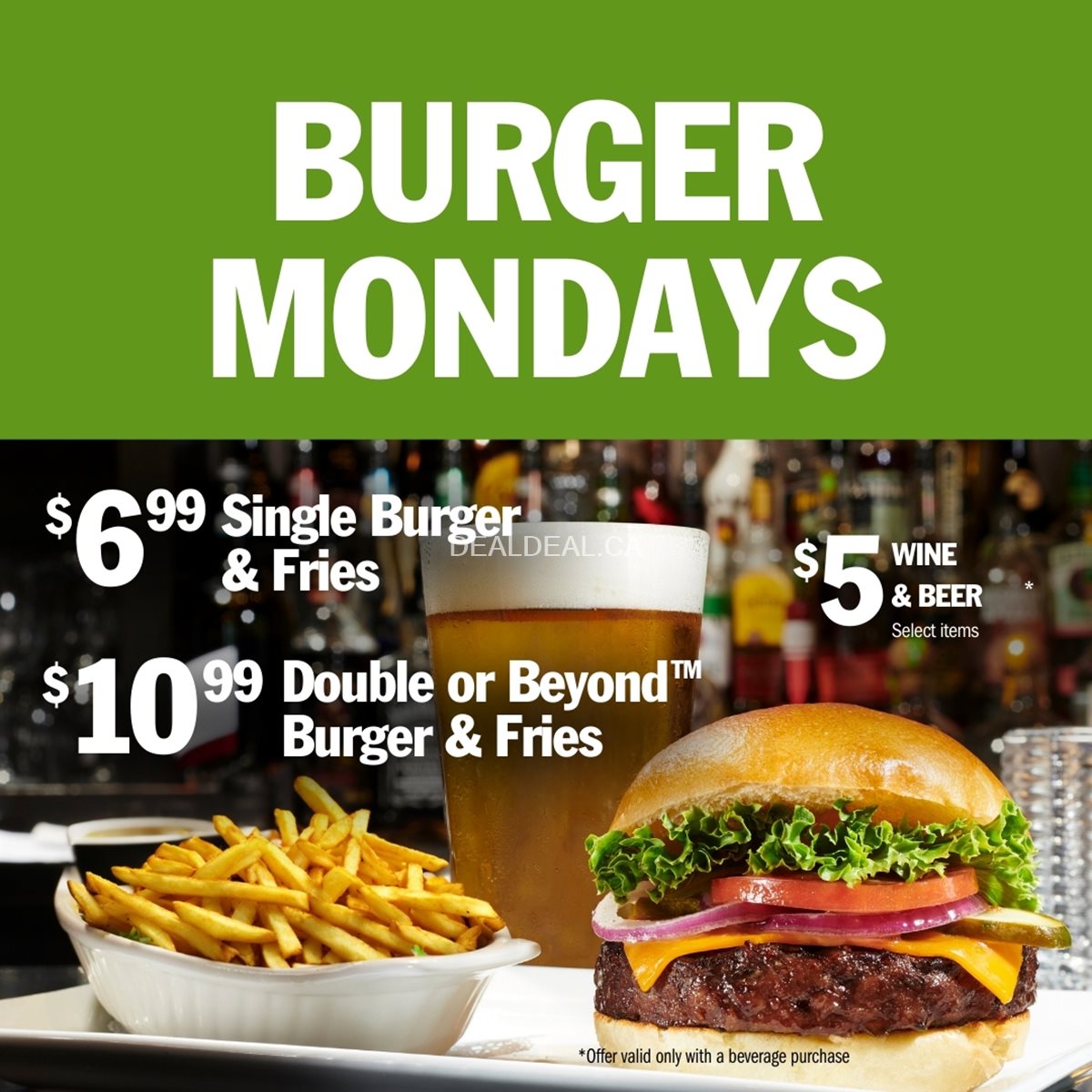 Mondays: Burger Specials – Symposium Cafe Brantford