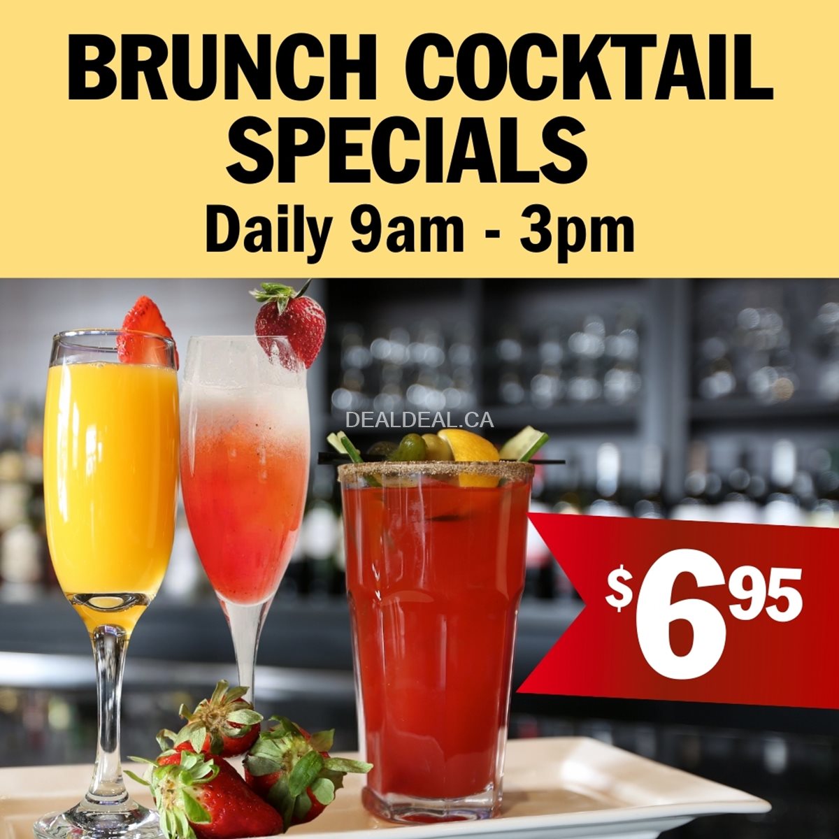 Daily Brunch Cocktail Specials $6.95 – Symposium Cafe Guelph