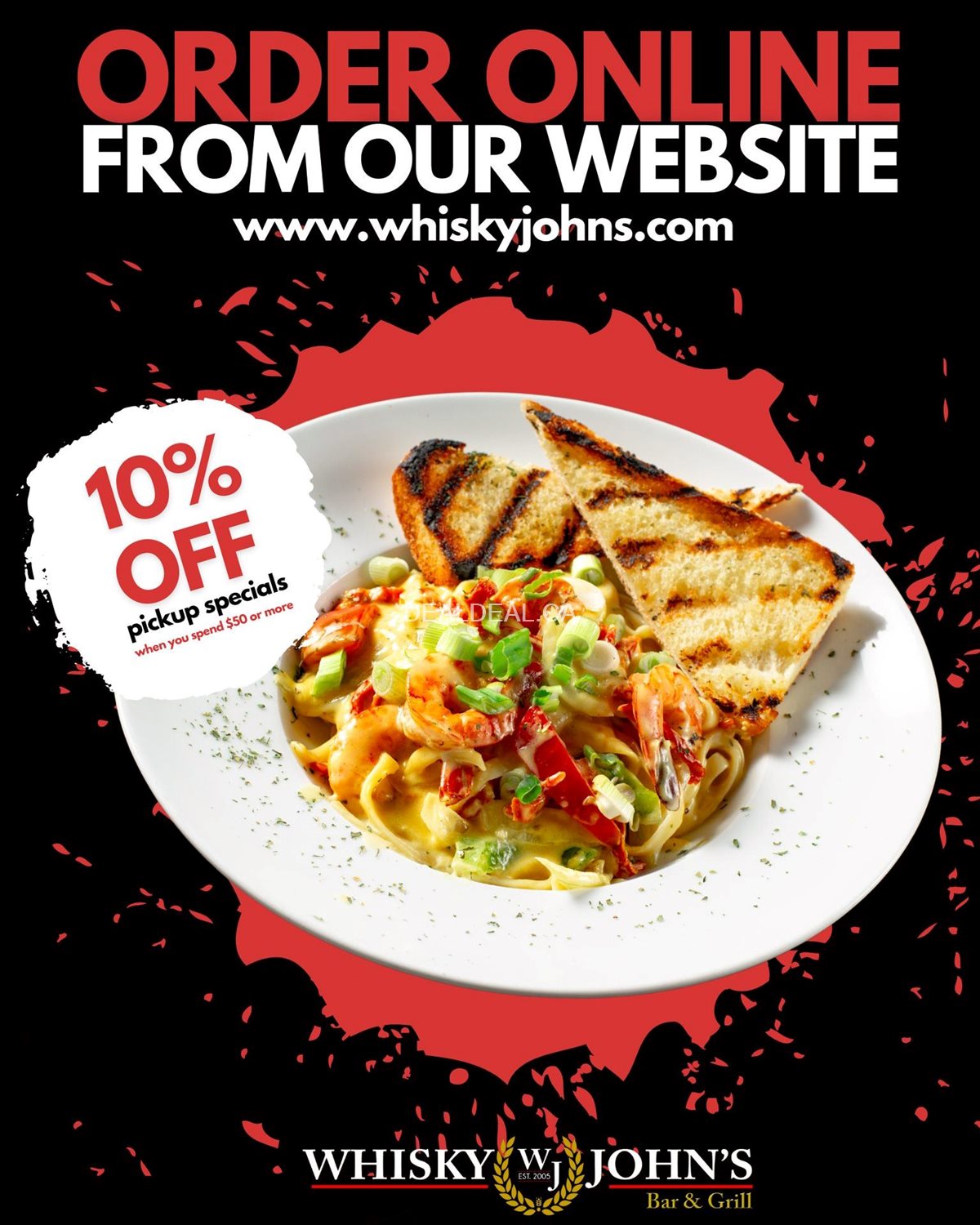 Order online directly from our website and receive 10% OFF your order when you spend $50 or more