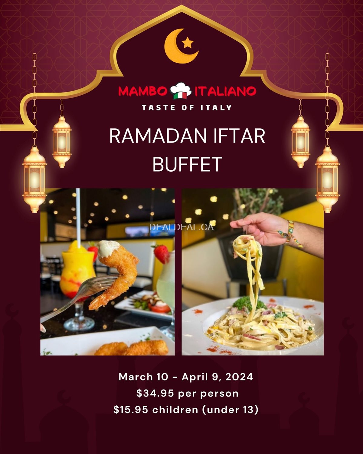 Ramadan Iftar Buffet 2024 at Mambo Italiano image 1