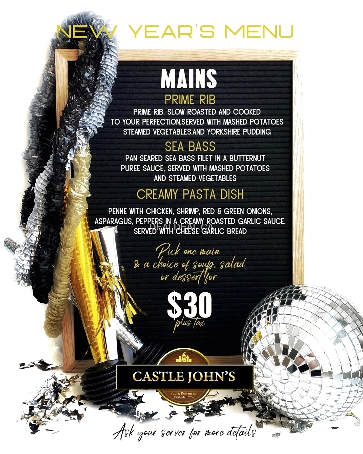 Castle John's Port Perry New Years Eve image 2