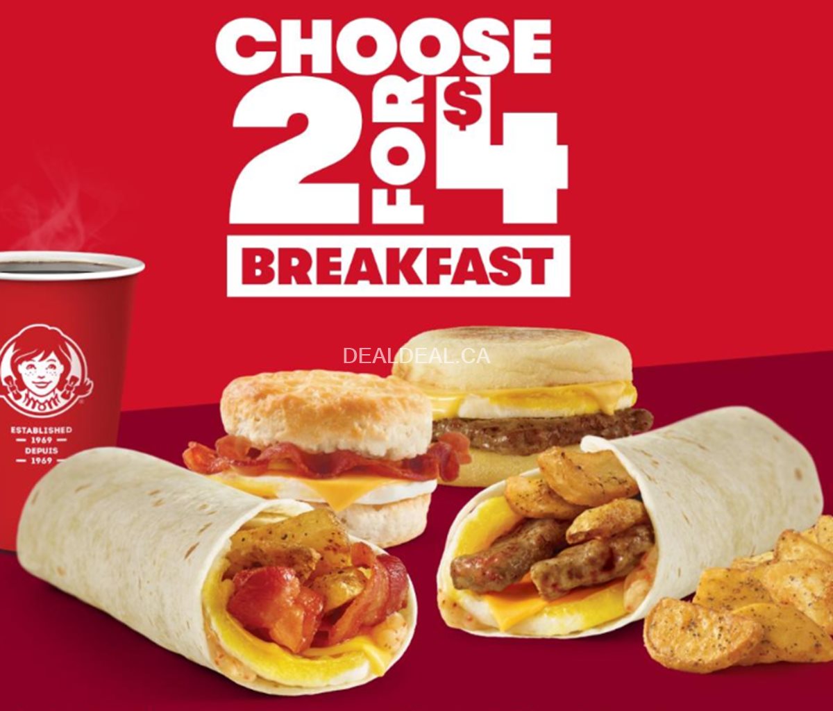 2 for $4 breakfast at Wendy's