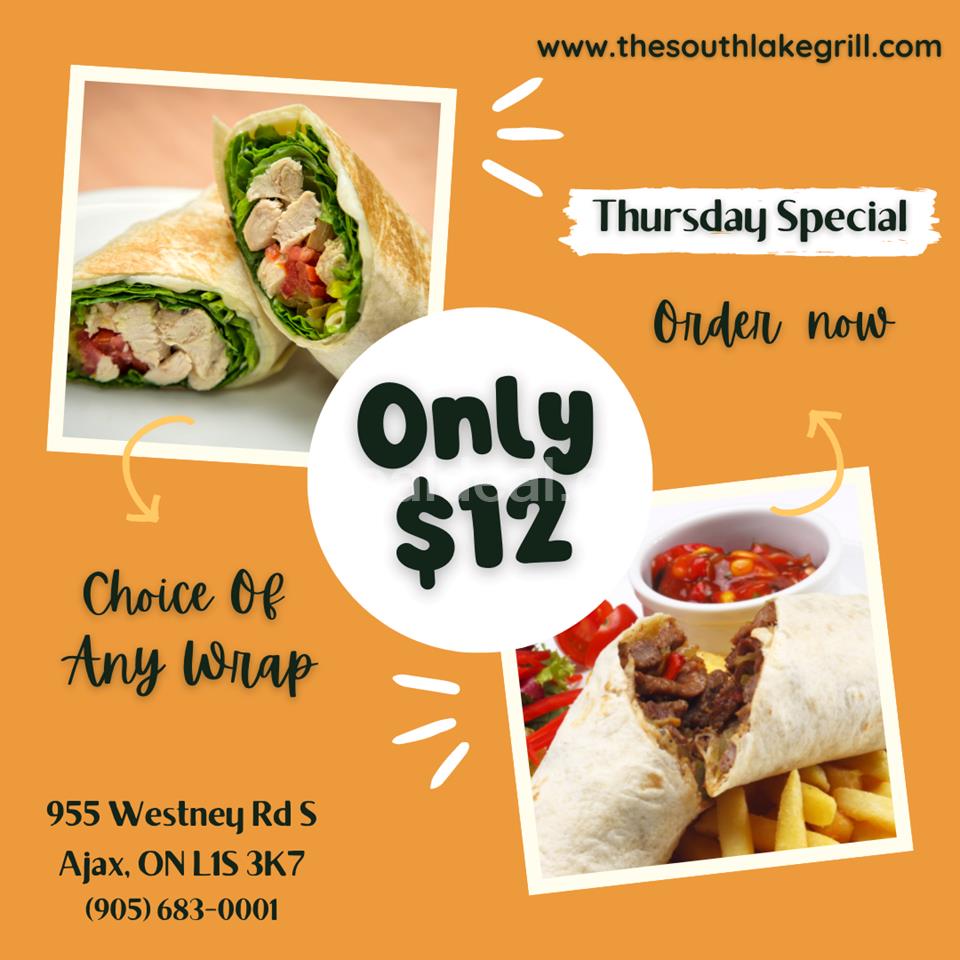 Thursday Special at The Southlake grill