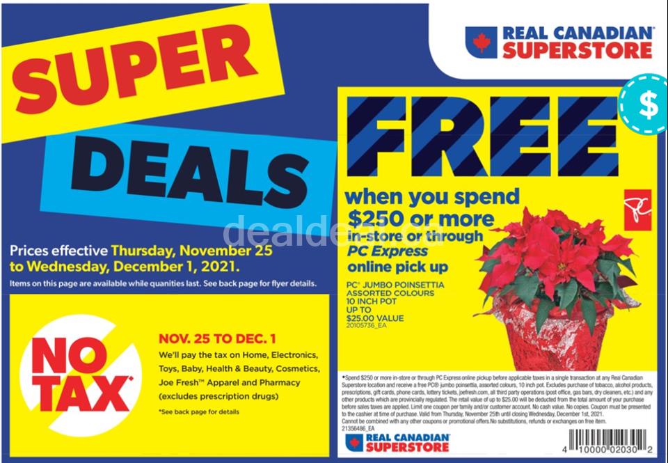 No Tax at Real Canadian Superstore
