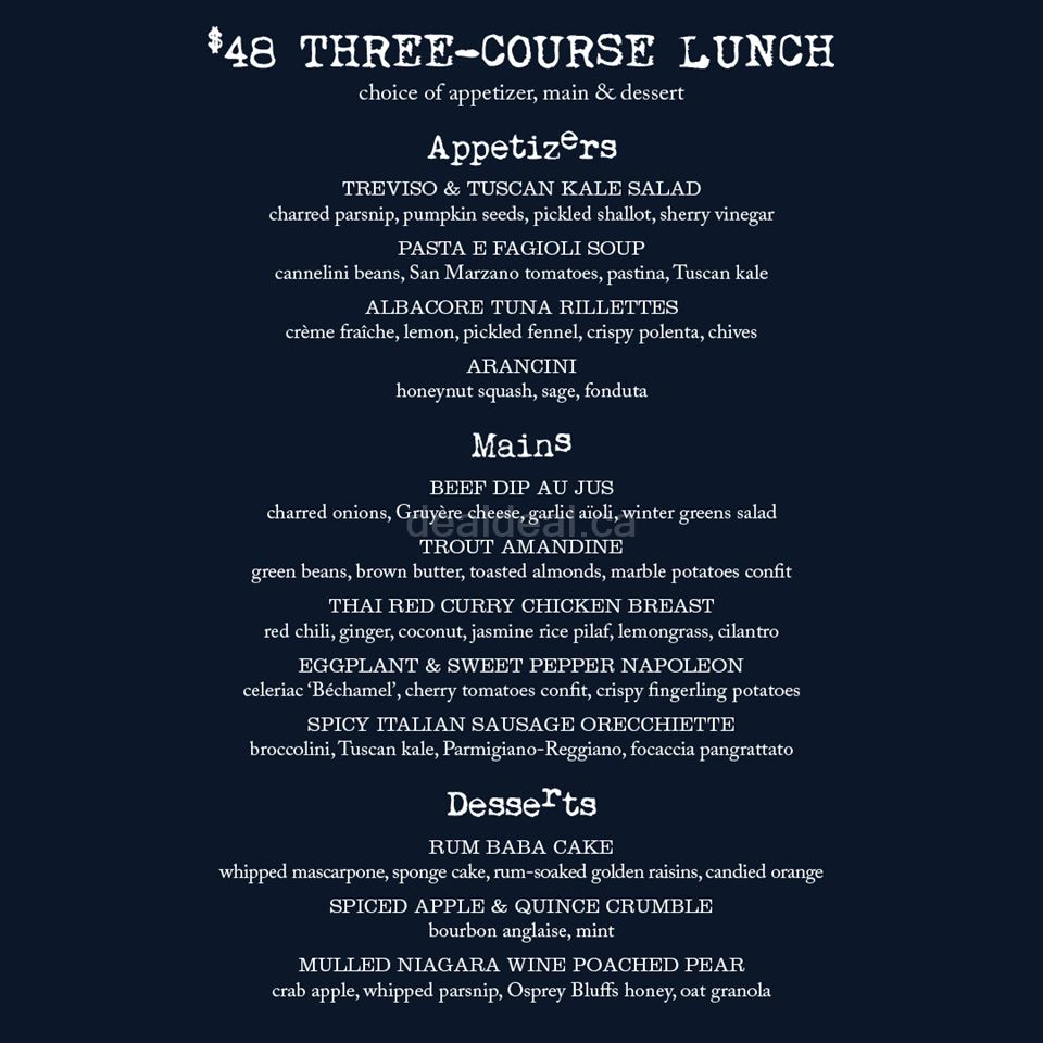 Winterlicious: Enjoy our three-course prix fixe image 2