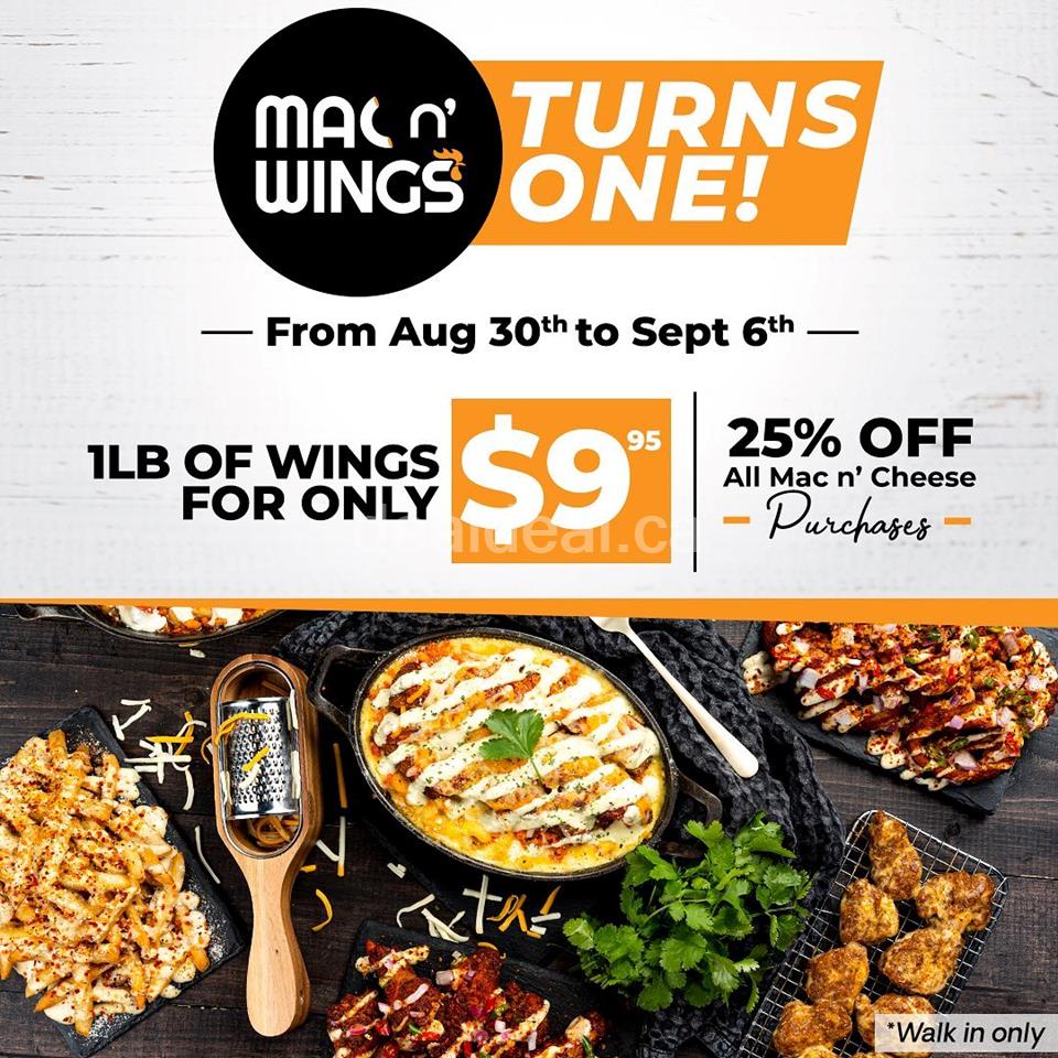 Enjoy Special deals at Mac N' Wings
