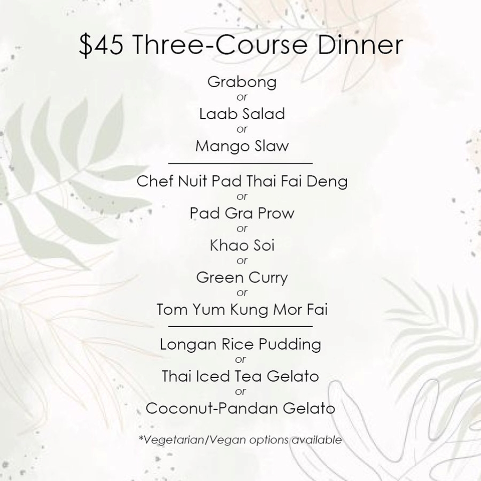 Special 3-course prix fixe Lunch & Dinner Menus exclusively at our PAI Uptown location at Yonge & Eglinton image 2