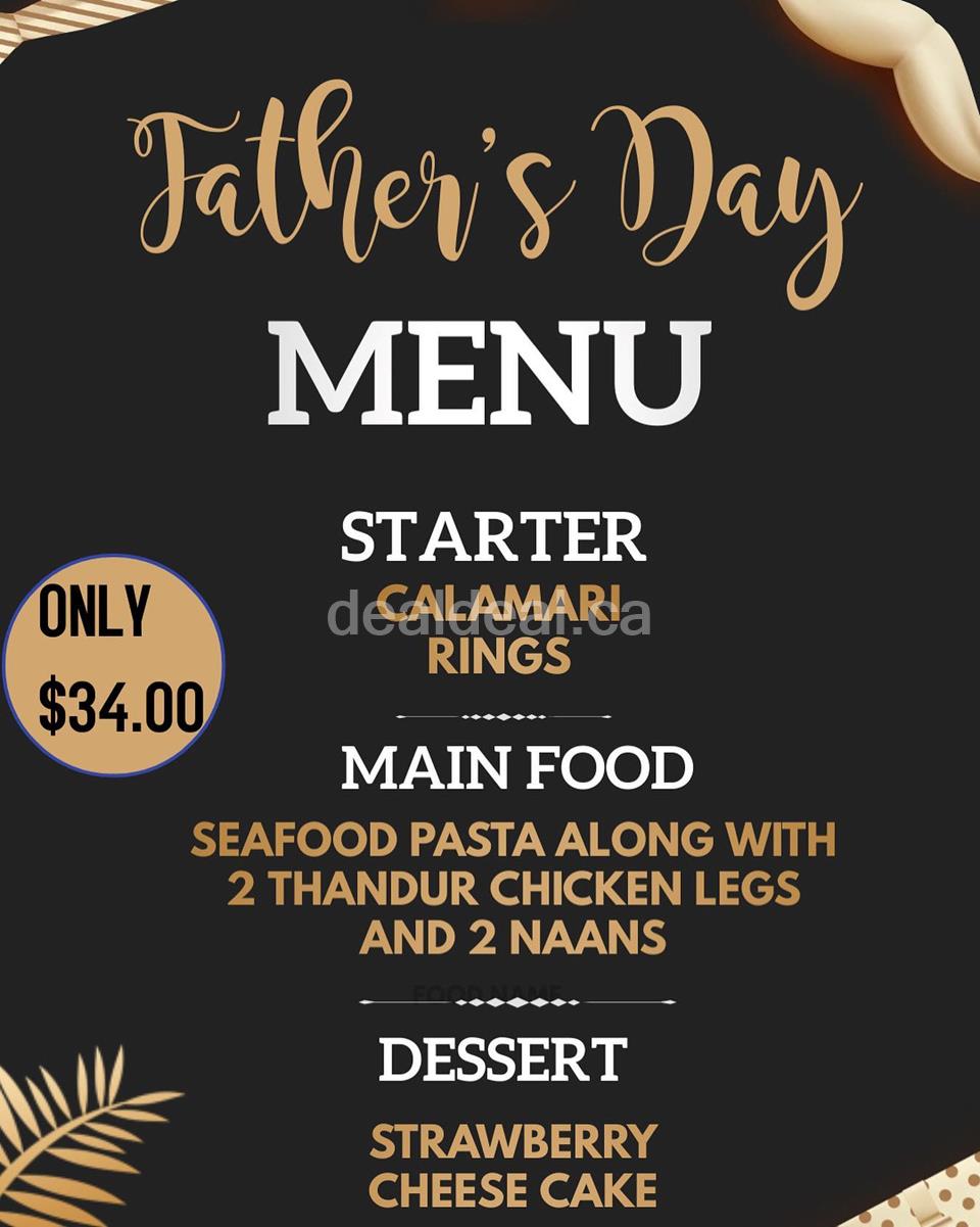 Father’s Day Menu at The Thandur
