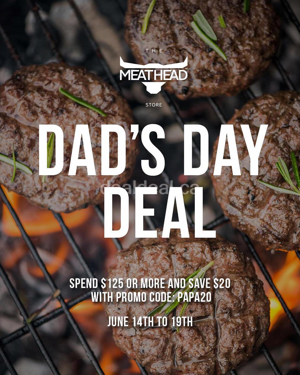 Spend $125 or more and save $20 at The Meathead Store for this Father's day