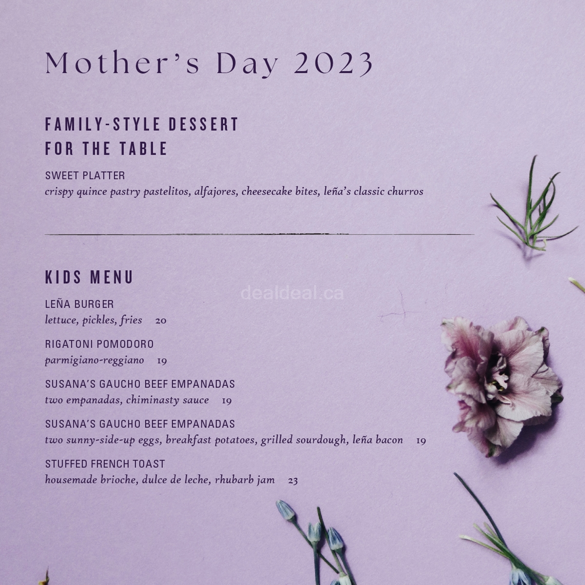 Enjoy a $59 prix-fixe brunch for Mother's Day at Leña Restaurante image 2