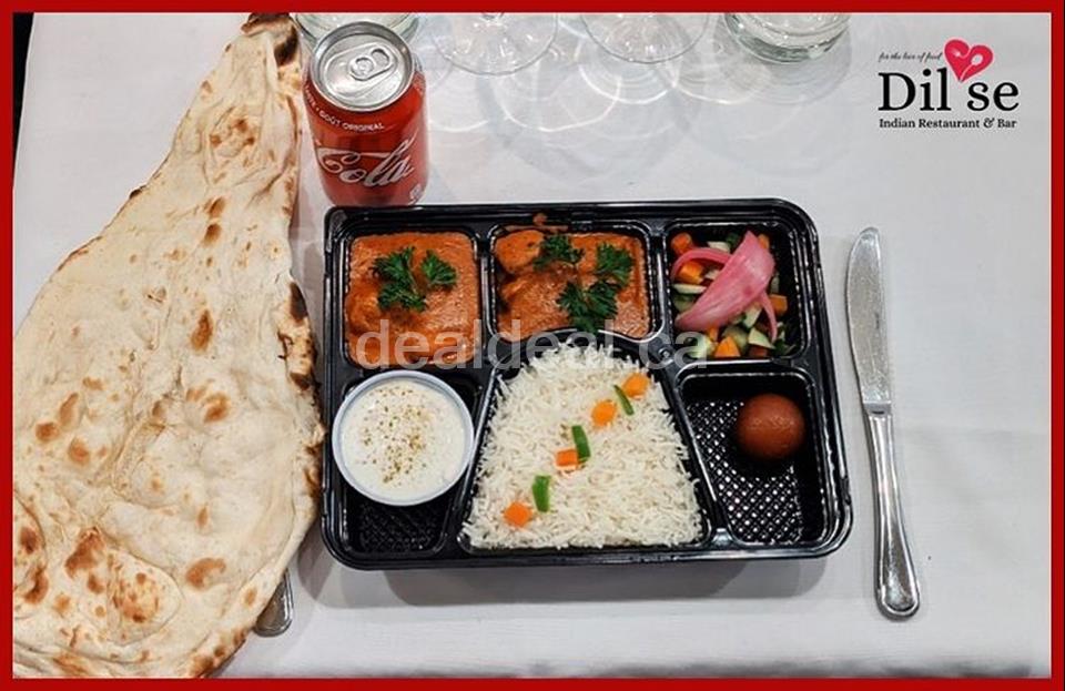 Lunch Special Combo: Non-Vegetarian Thali at Dil Se Indian Restaurant & Bar