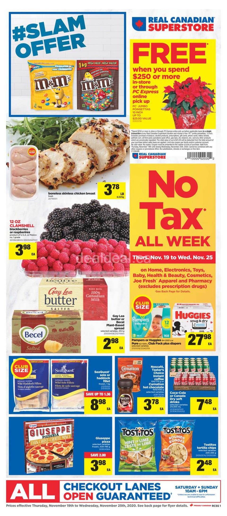 No Tax All Week at Real Canadian Superstore