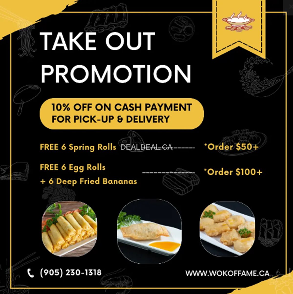 Take out Promotion at Wok of Fame