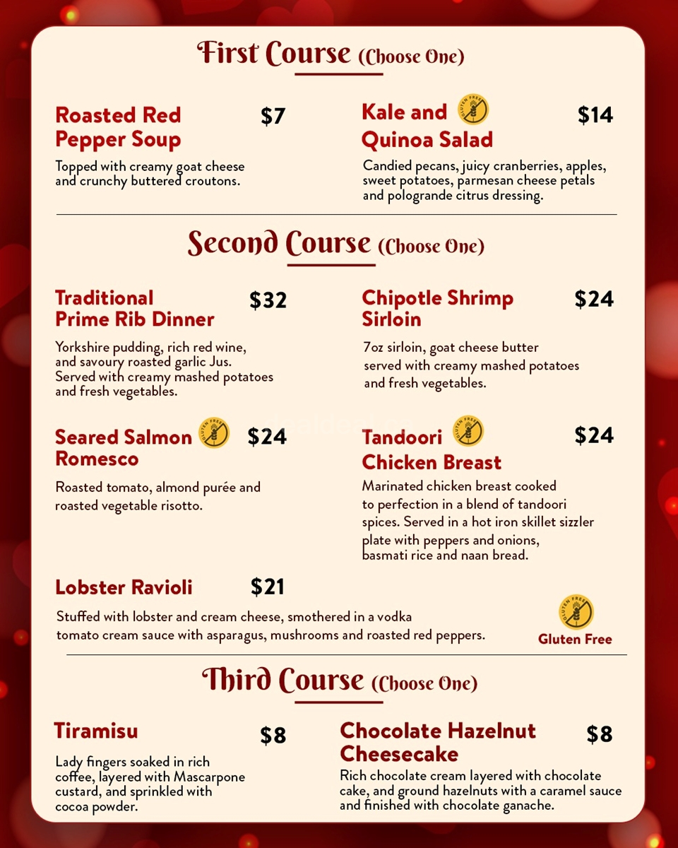 Indulge in a Three-course special Valentine's day menu image 2