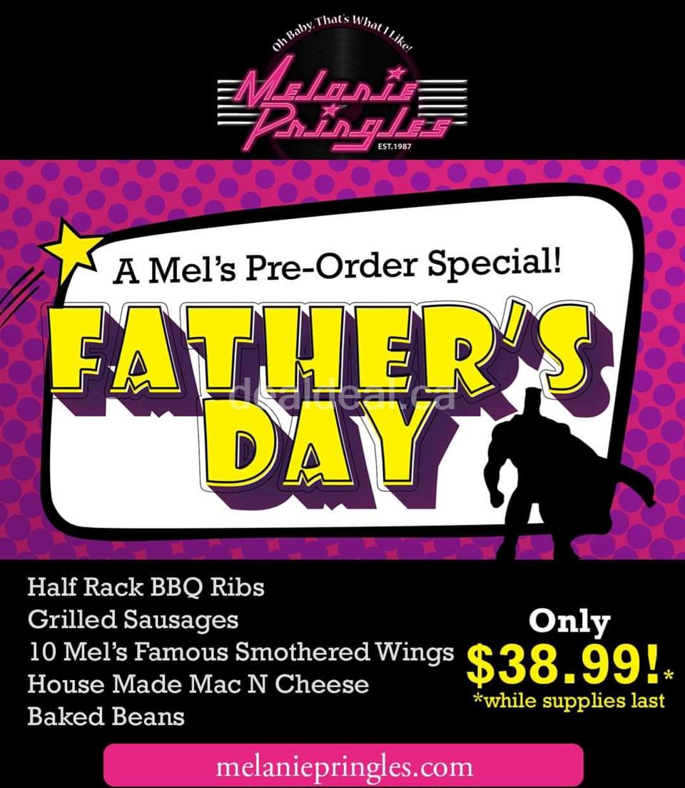Fathers day pre-order special at Melanie Pringles