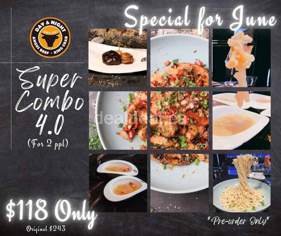 Super Combo 4.0 at Day&Night Angus Beef . King Crab