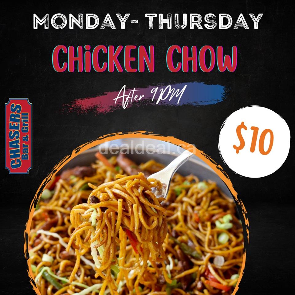 Monday- Thursday Special at Chaser Bar & Grill