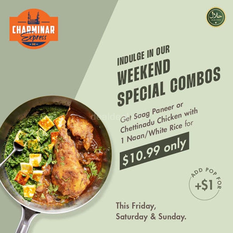 Weekend Special Combos at Charminar Pickering