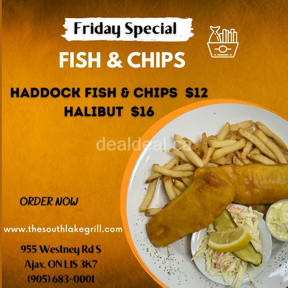 Fish & chips Friday at The South Lake Grill 
