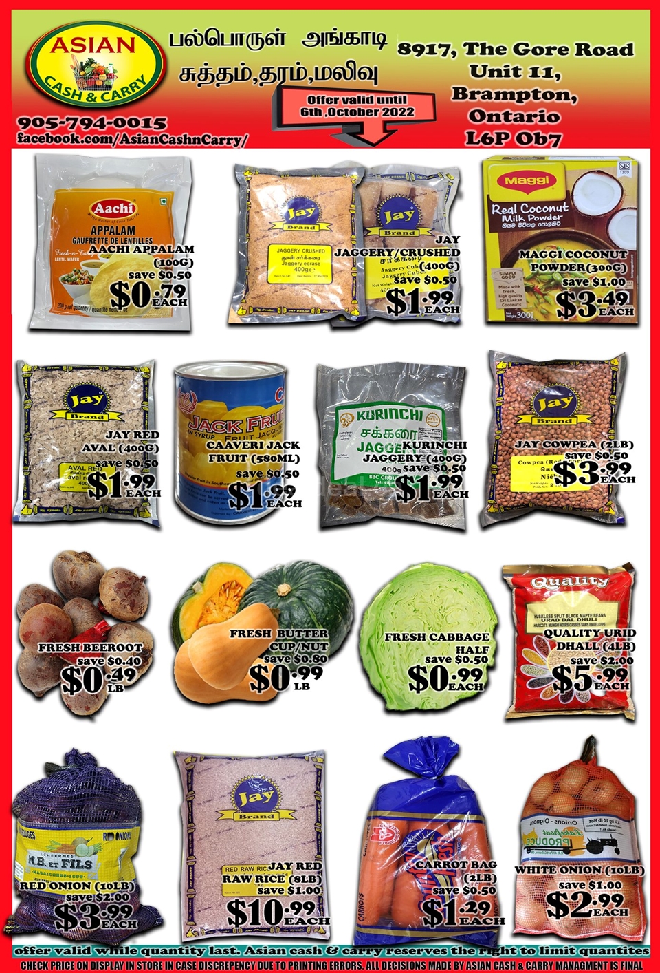 Asian Cash & Carry's Weekly Flyer