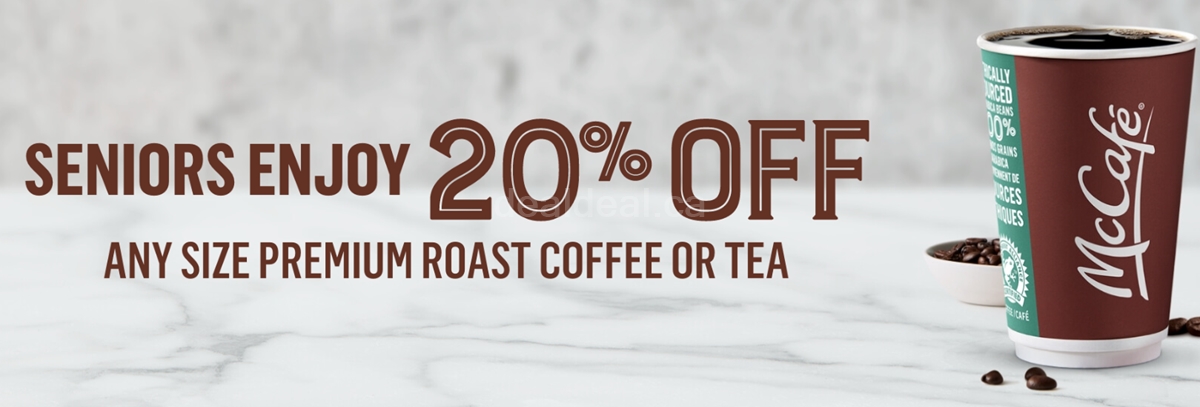 Seniors Enjoy 20% Off at McDonald's Canada