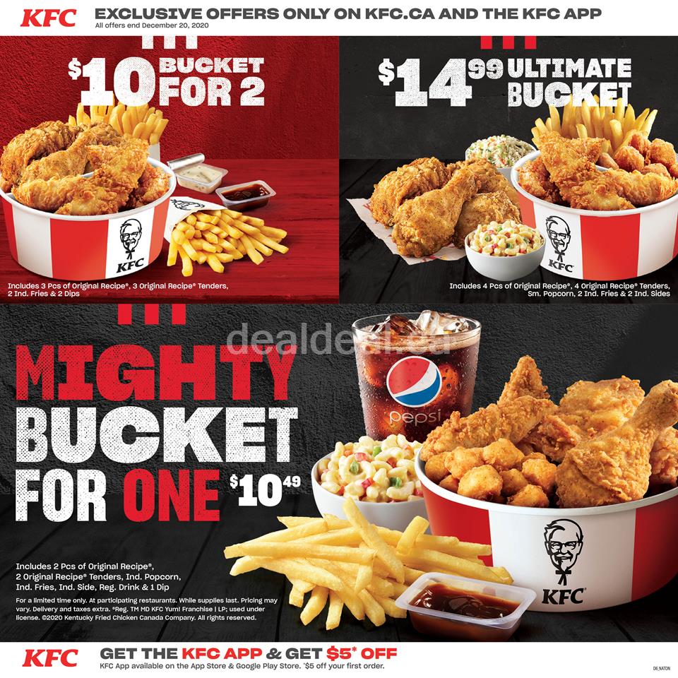 KFC Canada Exclusive Offers Ontario KFC Canada