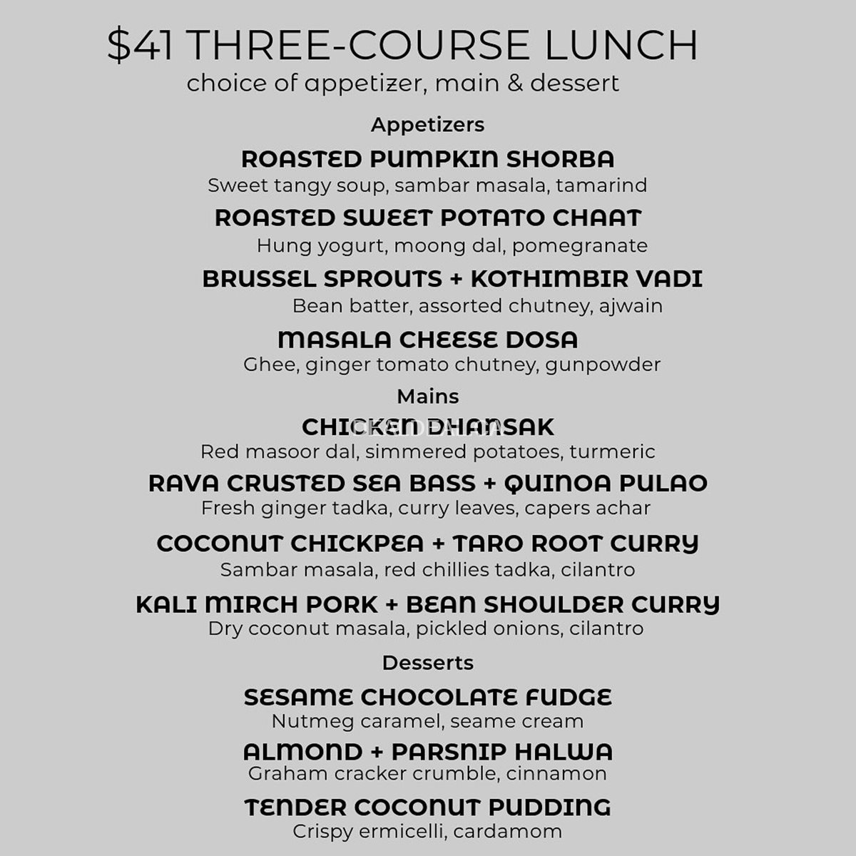 Winterlicious 2024: 3 courses available for lunch and dinner at Curryish Tavern image 2