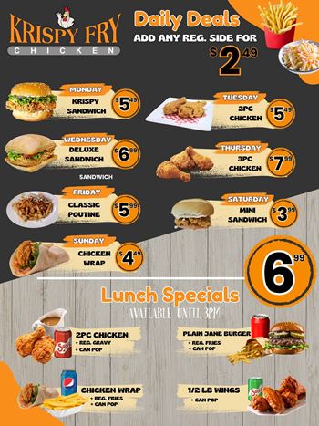 Krispy Fry Daily Deals & Lunch Specials