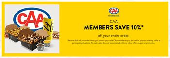 New York Fries: CAA Members Save 10% Off Your Entire Order!