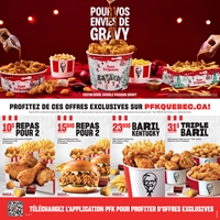 KFC Canada - Exclusive Coupon - Quebec