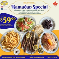Delightful Ramadan Treats waiting for you at Milano's Grill!