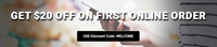 Get $20 Off on First online Order