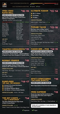 Our Food Menu
