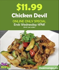Chicken Devil for $11.99 at Thai Mango