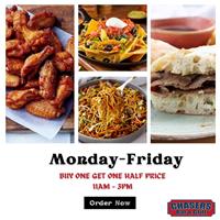 Buy One Get One Half Price at Chasers Bar and Grill