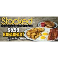 Breakfast Special for $5.99 at Stacked Pancake & Breakfast House