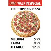 Walk in Special - One Topping Pizza Starts $5.99 at Double Double Pizza & Chicken - Kingston Rd