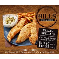 Friday Specials at Hills Pub & Grill