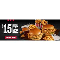 $15 MEAL FOR 2 at KFC