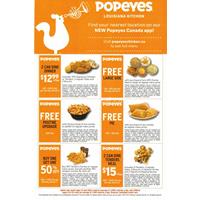Popeyes Canada 2022 Coupons