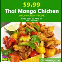 Mango Chicken for $9.99 at Thai Mango