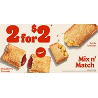 Get NEW Strawberry Turnover with classic Apple Turnover for only $2 at Burger King