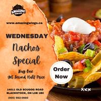 Wednesday Nachos Special at Amazing Wings Guys