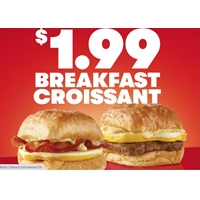 Get Breakfast Croissant for $1.99 at Wendy's